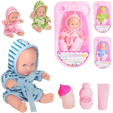 Lalka bobas w wanience z akcesoriami MIX - Trifox