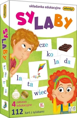 Sylaby. Układanka edukacyjna - Adamigo