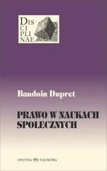 Prawo w naukach społecznych - Baudoin Dupret