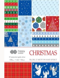 Blok A4/10 z motywami Święta 2 150g HAPPY COLOR - GDD
