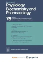 Reviews of Physiology, Biochemistry and Pharmacology - Adrian R. H.