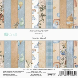 Zestaw papierów mini chic 15,2x15,2cm 24 kartki - Dalprint dpCraft