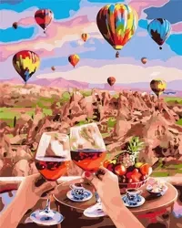 Malowanie po numerach - Urocza Kapadocja 40x50 - Ideyka