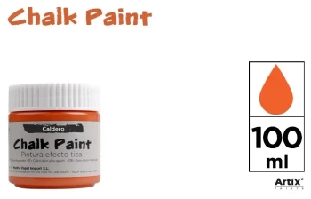 Farba kredowa 100ml ciemnopomarańczowa (6szt) - Artix