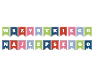 Girlanda Wszystkiego Najlepszego flagi 2x400cm - Godan