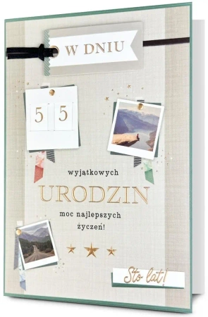 Karnet B6 Urodziny (wymienne cyfry) - Pan Dragon