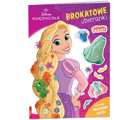Disney Księżniczka. Brokatowe Ubieranki - Opracowanie Zbiorowe