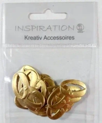 Obrączki tłoczone 20szt złote - Galeria Hobby