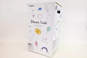 Butla z helem róż 50balonów 36413