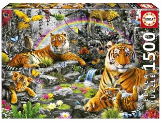 Puzzle 1500 Tygrysy w dżungli 111659 - Educa