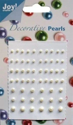 Perełki samoprzylepne perłowe 58szt - Dekor-Art-Serwis