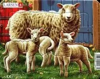 Układanka Zwierzęta hodowlane 7 elementów - Larsen