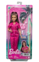 Barbie Lalka różowy kombinezon HPL76 - Mattel