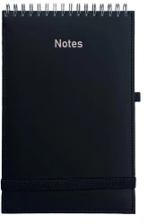 Notes A5 Vivella na spirali z gumką czarny - Wokół Nas