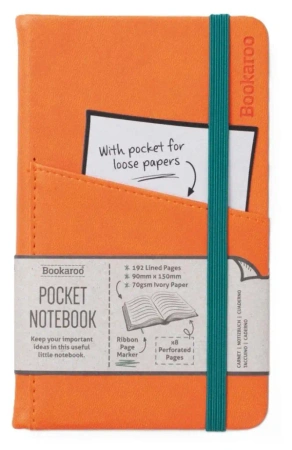 Bookaroo Notatnik Journal Pocket A6 - Pomrańczowy - IF