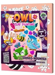 Zestaw do wyklejania plasteliną - Sowa - Splat Planet