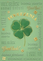 Karnet A5 Powodzenia - Duża koniczyna - Henry