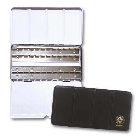 Kasetka metalowa na 48 szt. akwareli w półkostkach - MUNGYO