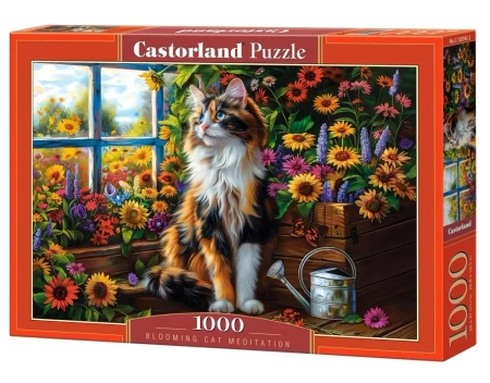 Puzzle 1000 Blooming Cat Meditation CASTOR - Castorland