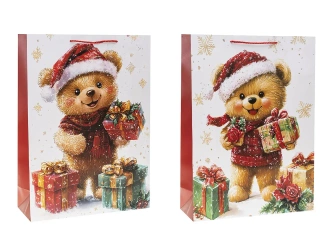 Torebka prezentowa XXL Boże Narodzenie mix - Rozette