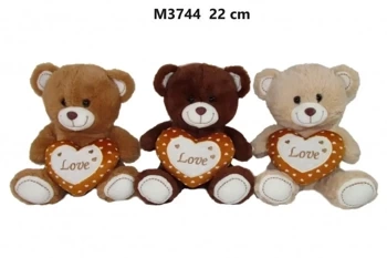 Miś z sercem 22cm MIX - Sun-Day