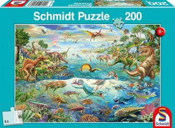 Puzzle 200 Świat dinozaurów G3 - Schmidt