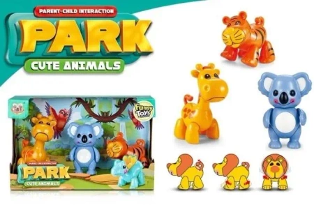 Zestaw 3 zwierząt twister - Merkpol