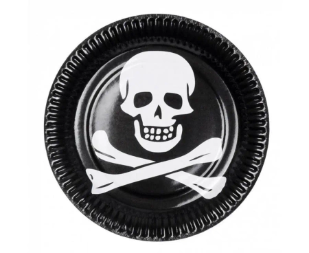 Talerzyki papierowe Piraci Classic 23cm 10szt - Boland