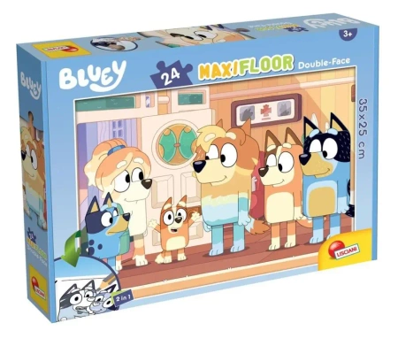 Puzzle podłogowe dwustronne Maxi 24 Bluey - Lisciani
