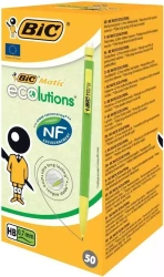 Ołówek Eco Bic Matic 0,7 mm, zielony, 50 sztuk