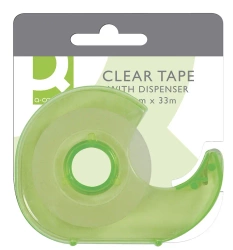 Taśma samoprzylepna z dyspenserem Q-CONNECT 19mm 33m mix kolorów