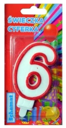 Świeczka cyferka 6 - Schemat