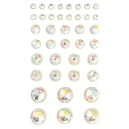 Kryształki samoprzylepne opal 40szt - Dalprint