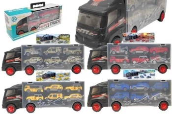 Ciężarówka 32cm z 6 autami MIX - Merkpol