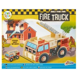 Drewniana konstrukcja pojazdu 3D Straż - Grafix