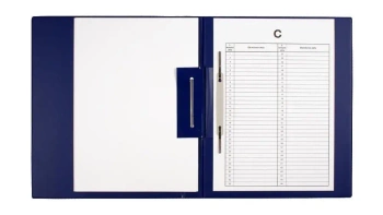 Teczka do akt osobowych (b+w) granat - Biurfol