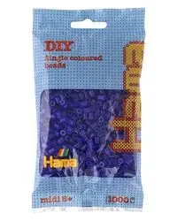 Hama Midi Koraliki w woreczku 1000 fioletowe przezroczyste