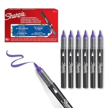 Markery akrylowe fioletowe (6szt) - Sharpie