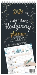 Kalendarz 2026 ścienny notatnikowy planer rodzinny - O-press