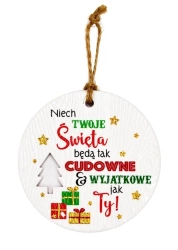 Zawieszka ceramiczna Boże Narodzenie - Kukartka
