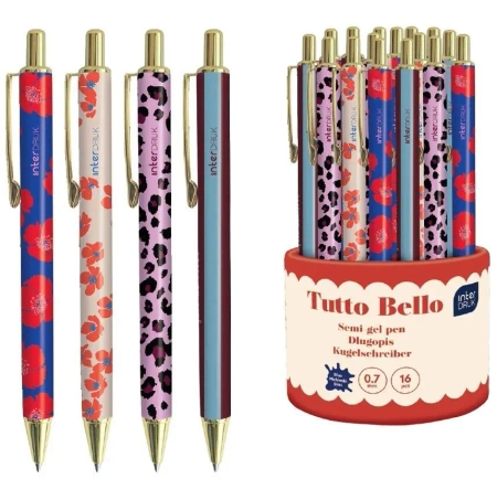 Długopis automat metal Tutto Bello nieb (16szt) - INTERDRUK