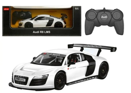 Audi R8 R/C 1:18 białe - Leantoys