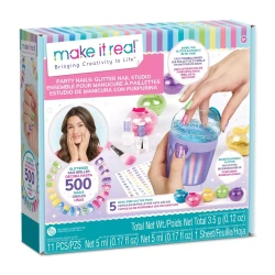 Błyszczące paznokcie imprezowe