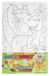 Malowanie po numerach Dino pomarańczowa - Grafix