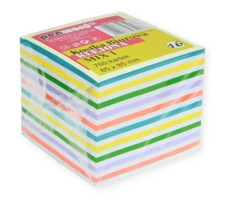 Kostka biurowa mix 85x85x70mm 760K - Penword