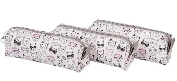 Piórnik jednokomorowy kocie buźki - Pajacyk