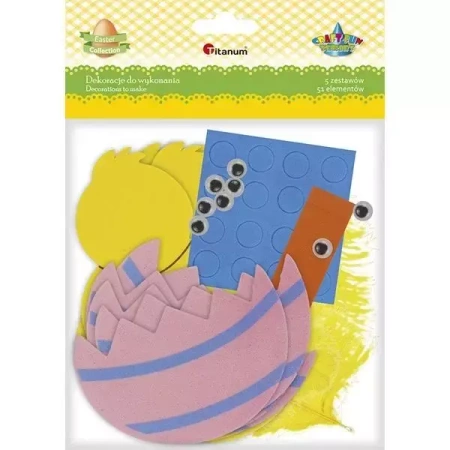 Zestaw piankowy kurczak w skorupce 5szt - Titanum