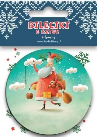 Bileciki do prezentów Mikołaj - Henry