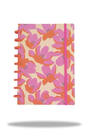 Kołobrulion B5 Flores Rosa z gumką 100 kartek - PATIO