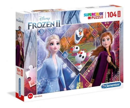 Puzzle 104 Maxi Super kolor Frozen 2 - Clementoni